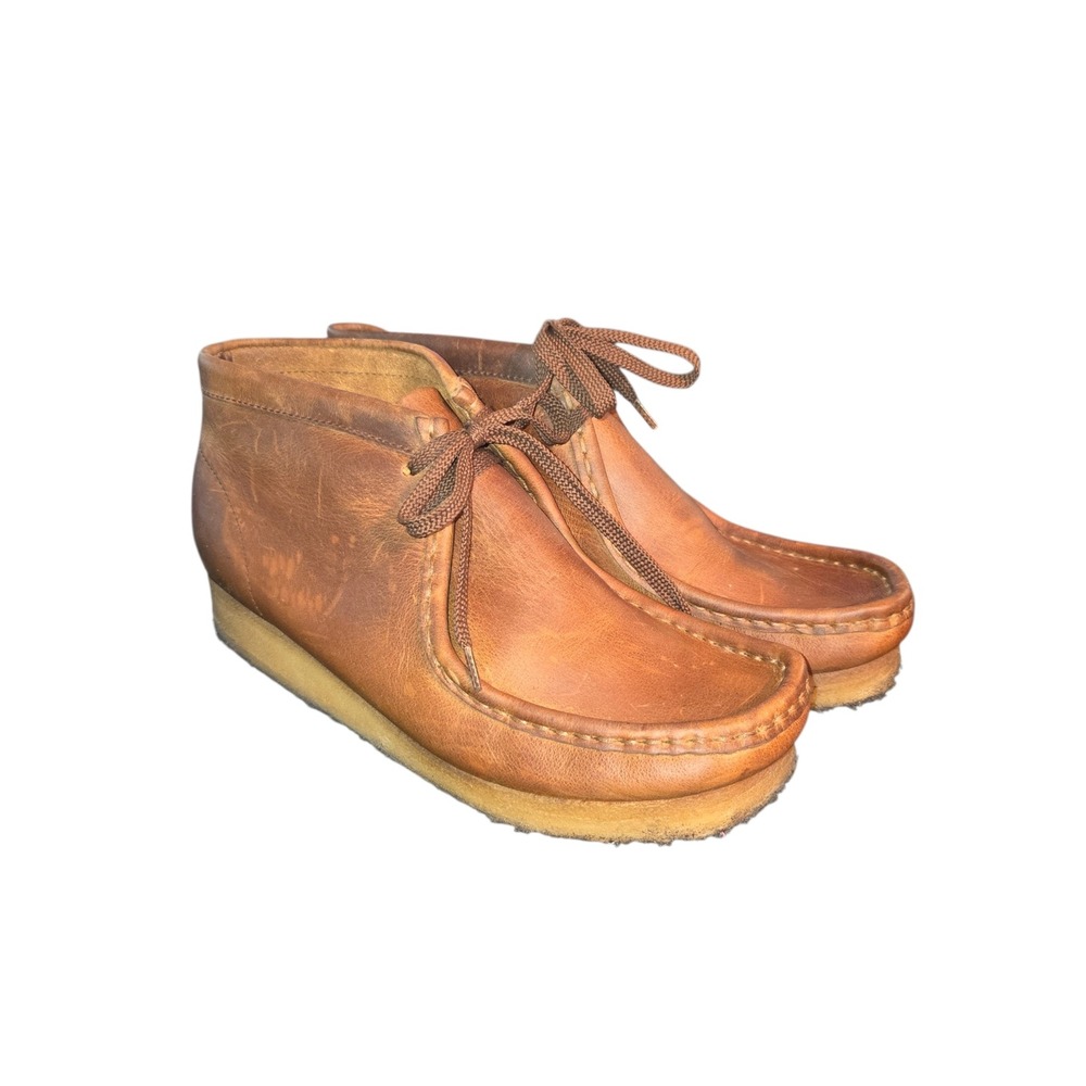 Clarks Brown Leather Chukka Wallabee Boots